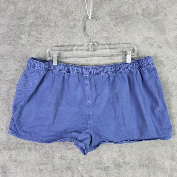 Womens Simply Southern Blue Shorts Drawstring Elastic Waist Cotton 3" Inseam XXL - Picture 6 of 10